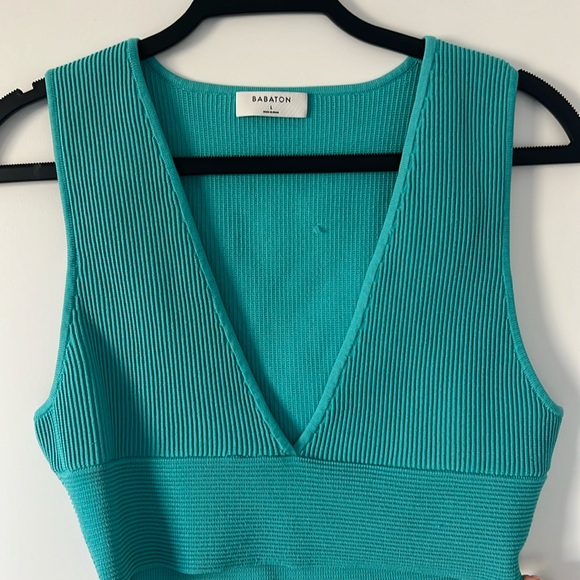 Aritzia Tops - Babaton Sculpt Knit Deep V Tank.